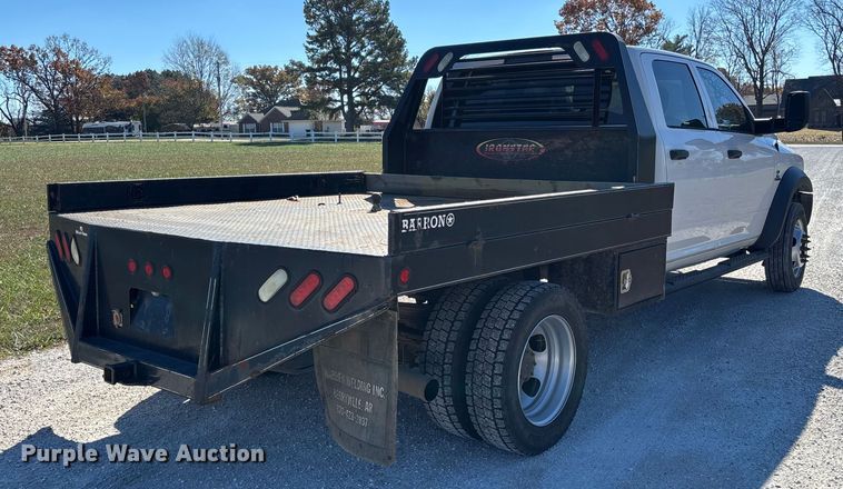 image for item EV3263 2014 RAM 5500 flatbed truck