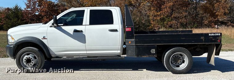 image for item EV3263 2014 RAM 5500 flatbed truck
