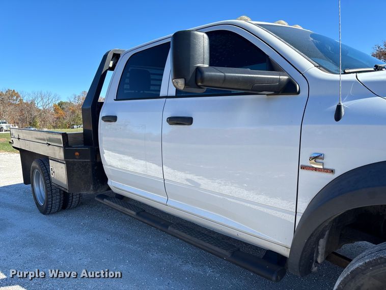 image for item EV3263 2014 RAM 5500 flatbed truck