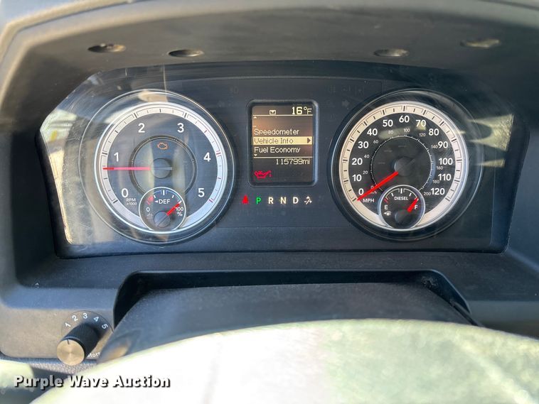 image for item EV3263 2014 RAM 5500 flatbed truck