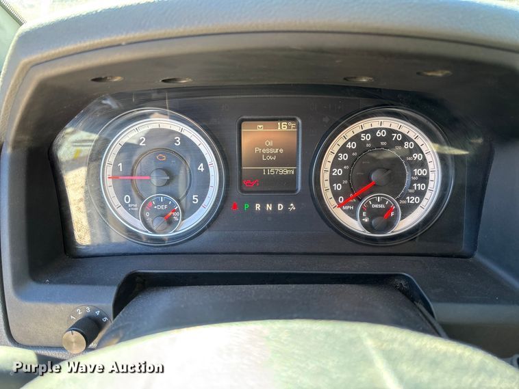 image for item EV3263 2014 RAM 5500 flatbed truck