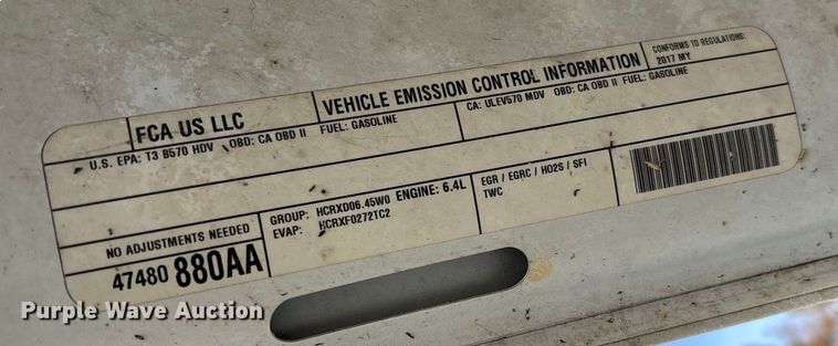 image for item EV3270 2017 RAM 3500 Crew Cab pickup truck