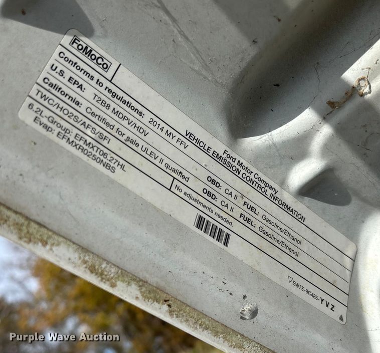 image for item EV3277 2014 Ford F250 Super Duty SuperCab pickup truck