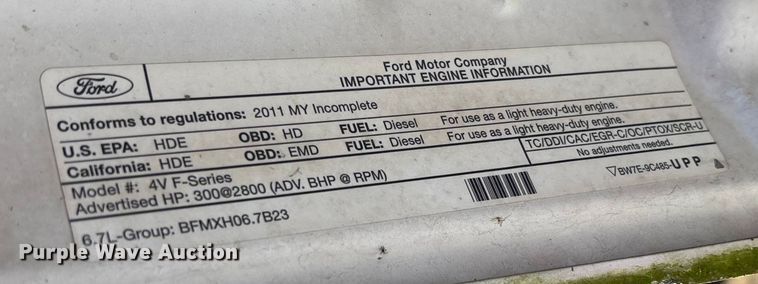 image for item EV3279 2011 Ford F550 utility / service truck