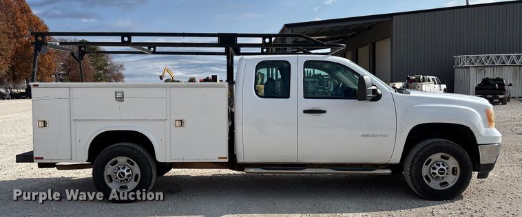 image for item EV3316 2013 GMC Sierra 2500 Ext. Cab utility bed pickup truck