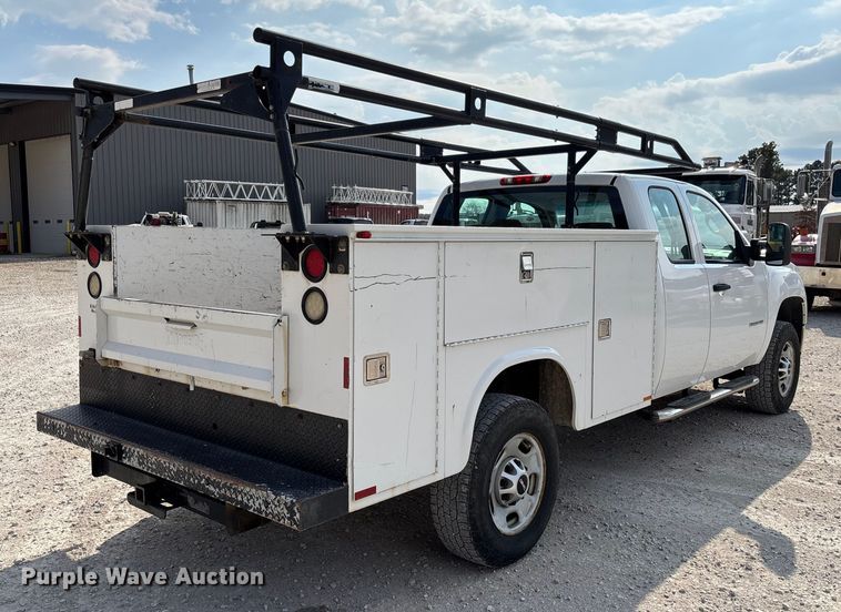 image for item EV3316 2013 GMC Sierra 2500 Ext. Cab utility bed pickup truck