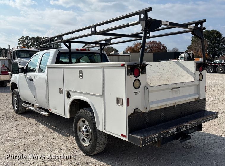 image for item EV3316 2013 GMC Sierra 2500 Ext. Cab utility bed pickup truck