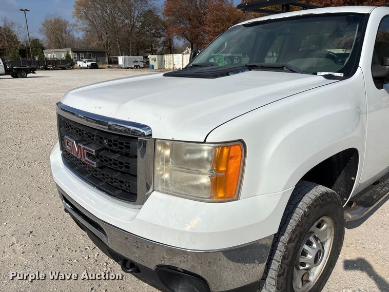 image for item EV3316 2013 GMC Sierra 2500 Ext. Cab utility bed pickup truck