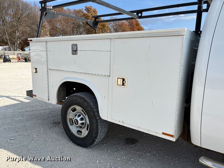 image for item EV3316 2013 GMC Sierra 2500 Ext. Cab utility bed pickup truck