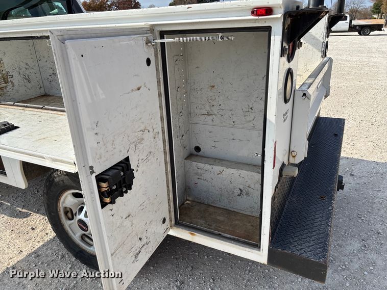 image for item EV3316 2013 GMC Sierra 2500 Ext. Cab utility bed pickup truck