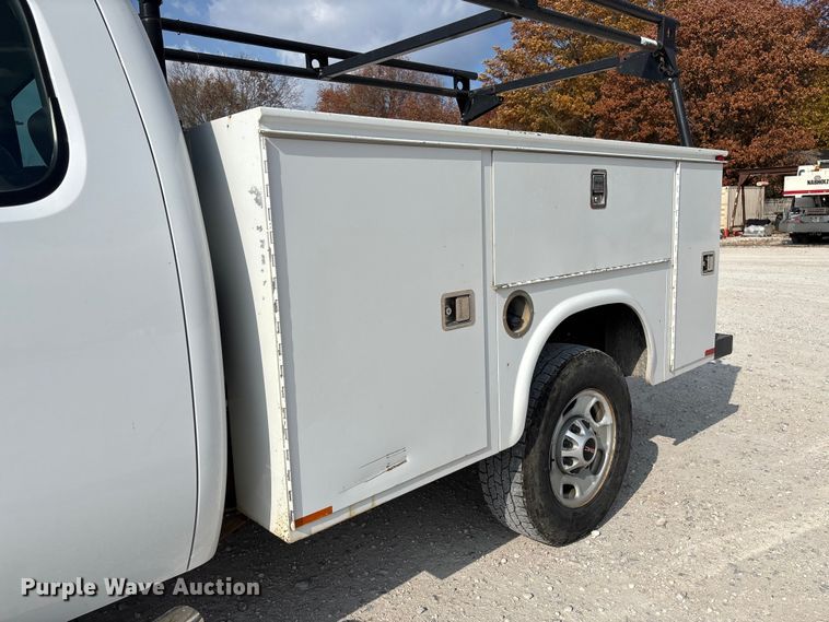 image for item EV3316 2013 GMC Sierra 2500 Ext. Cab utility bed pickup truck