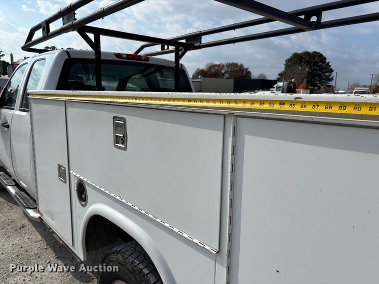 image for item EV3316 2013 GMC Sierra 2500 Ext. Cab utility bed pickup truck