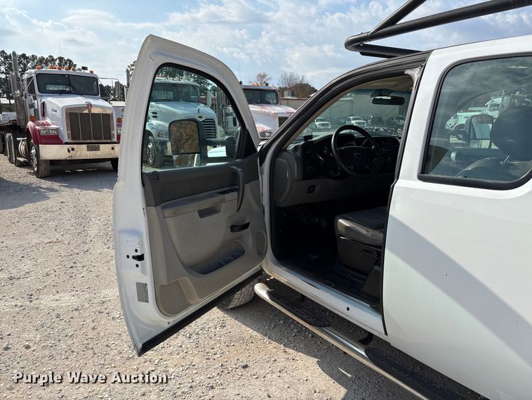 image for item EV3316 2013 GMC Sierra 2500 Ext. Cab utility bed pickup truck