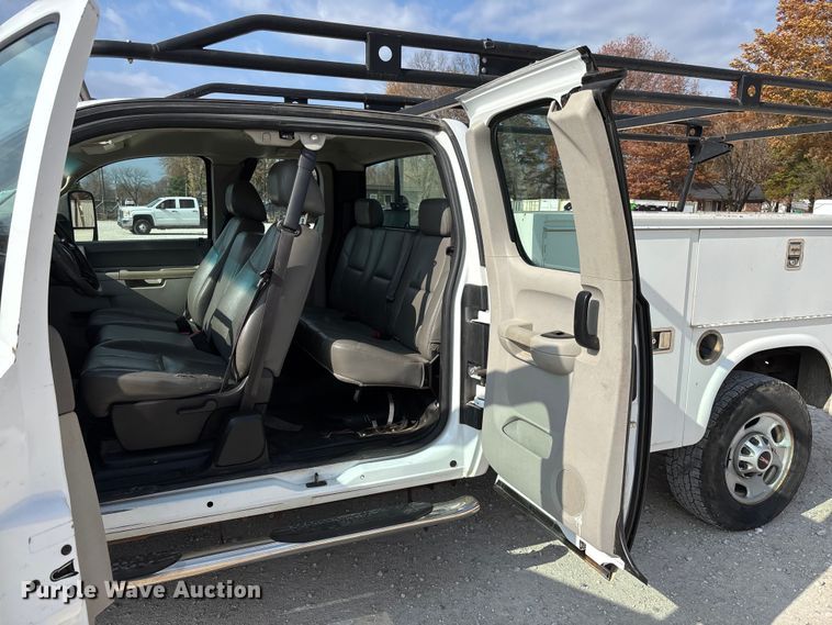 image for item EV3316 2013 GMC Sierra 2500 Ext. Cab utility bed pickup truck