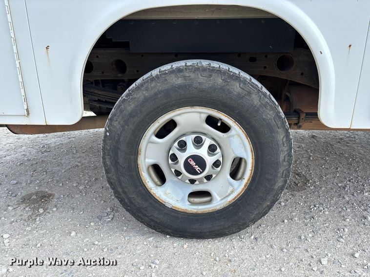 image for item EV3316 2013 GMC Sierra 2500 Ext. Cab utility bed pickup truck