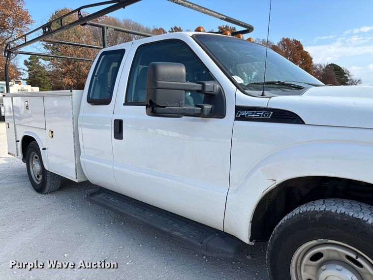 image for item EV3317 2012 Ford F250 Super Duty Extended Cab Utility Bed Pickup