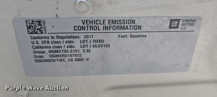 image for item EV5489 2017 Chevrolet Traverse LT SUV