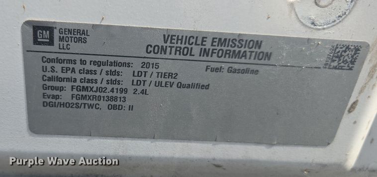 image for item EV5491 2015 GMC Terrain SUV