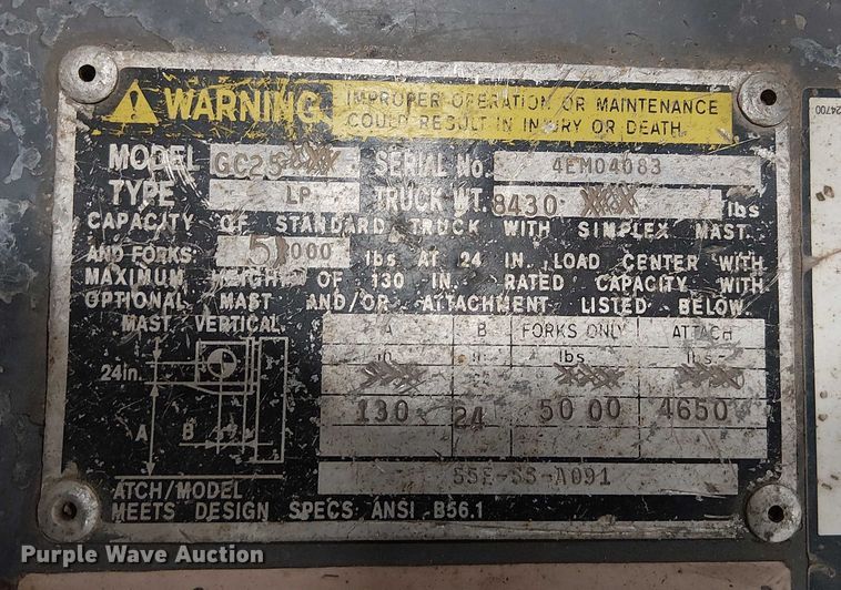 image for item FB4522 Caterpillar GC25 forklift