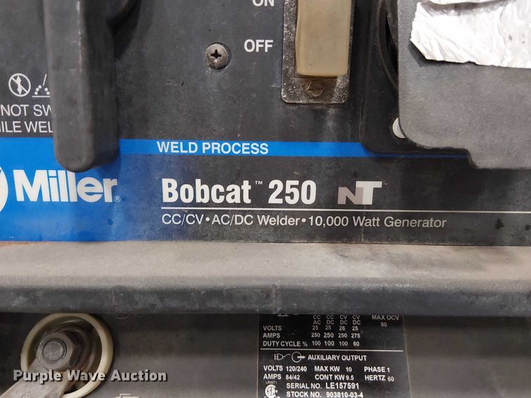 image for item FB4524 Miller Bobcat 250 welder