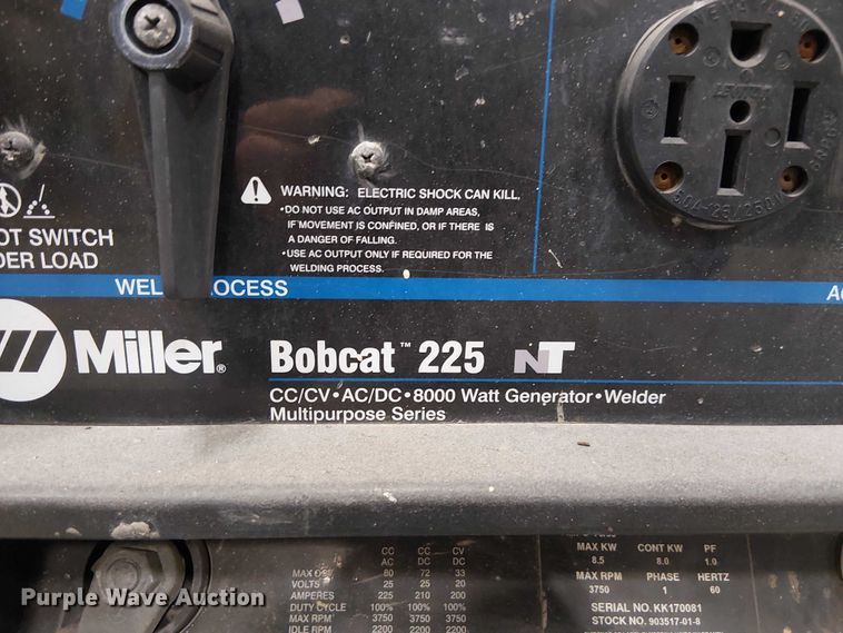 image for item FB4525 Miller Bobcat 225 welder