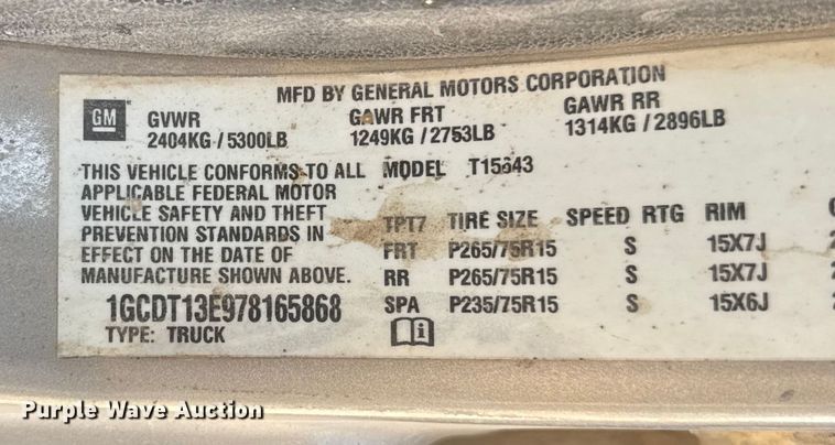 image for item FK0606 2007 Chevrolet Colorado  Crew Cab pickup truck