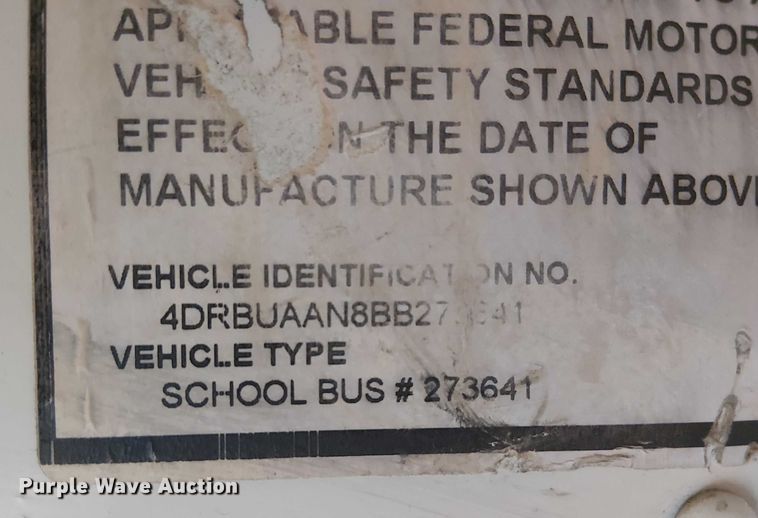 image for item FK0689 2011 IC PB105 school bus