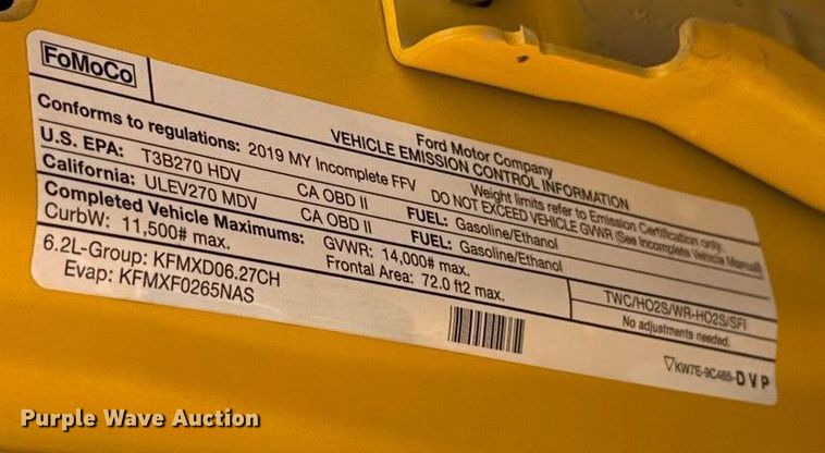 image for item GH9355 2019 Ford F350 Super Duty XL utility bed pickup truck