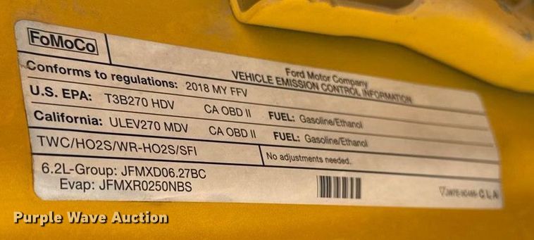 image for item GH9362 2018 Ford F350 Super Duty XL utility bed pickup truck