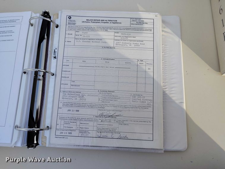 image for item IH9346 1958 Piper Comanche 250 airplane