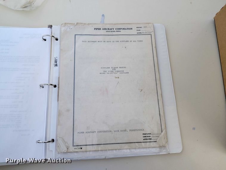 image for item IH9346 1958 Piper Comanche 250 airplane