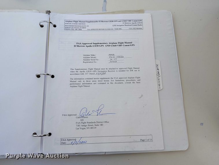 image for item IH9346 1958 Piper Comanche 250 airplane