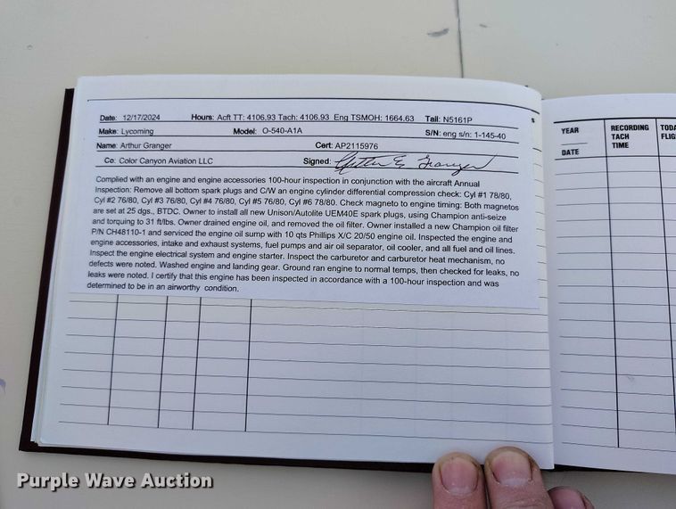 image for item IH9346 1958 Piper Comanche 250 airplane