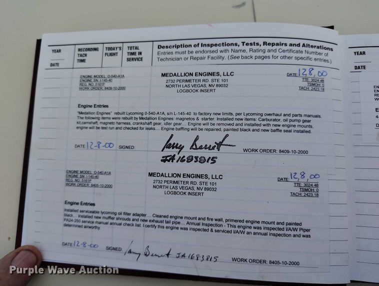 image for item IH9346 1958 Piper Comanche 250 airplane