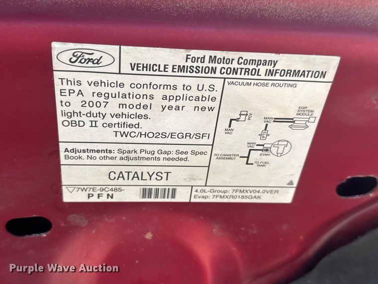 image for item NA9838 2007 Ford Mustang 