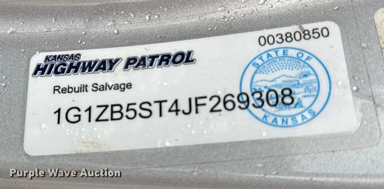 image for item NA9953 2018 Chevrolet Malibu 