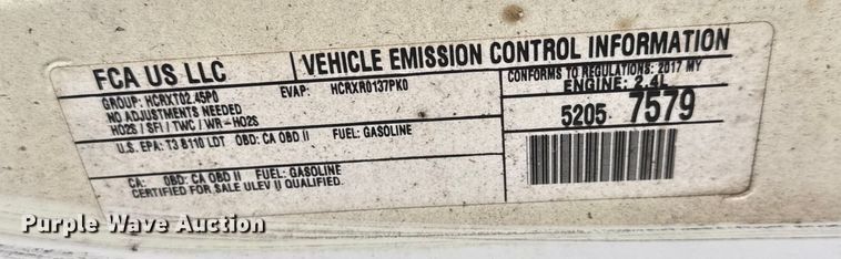 image for item NA9977 2017 RAM Promaster City van