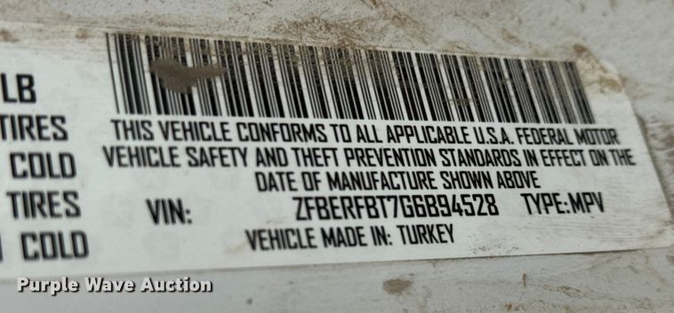 image for item NA9978 2016 RAM Promaster City van