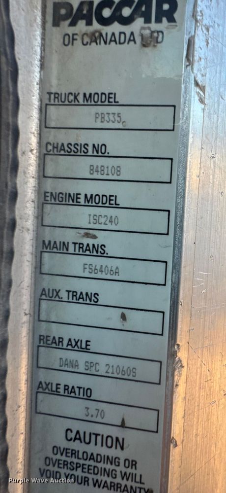 image for item NB9001 2005 Peterbilt 335 dump flatbed truck