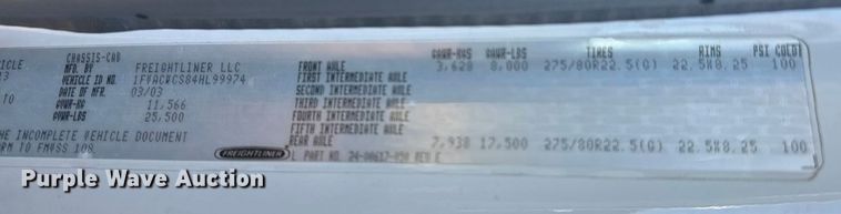 image for item NB9002 2004 Freightliner Business Class M2 box truck