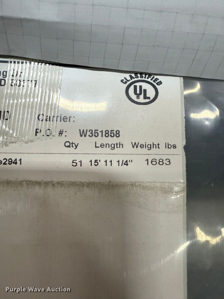 image for item NB9544 (51) sheets of metal siding/roofing