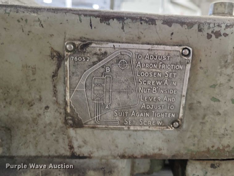 image for item NO9777 Lodge & Shipley WV7090 metal lathe