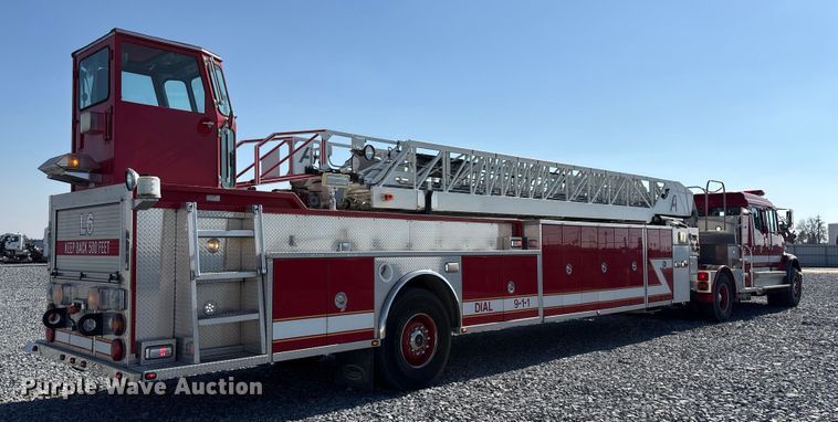 image for item YA1212 2000 Freightliner FL112 tractor-drawn aerial fire truck