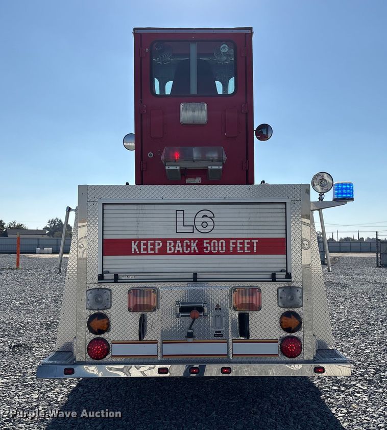 image for item YA1212 2000 Freightliner FL112 tractor-drawn aerial fire truck