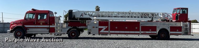 image for item YA1212 2000 Freightliner FL112 tractor-drawn aerial fire truck
