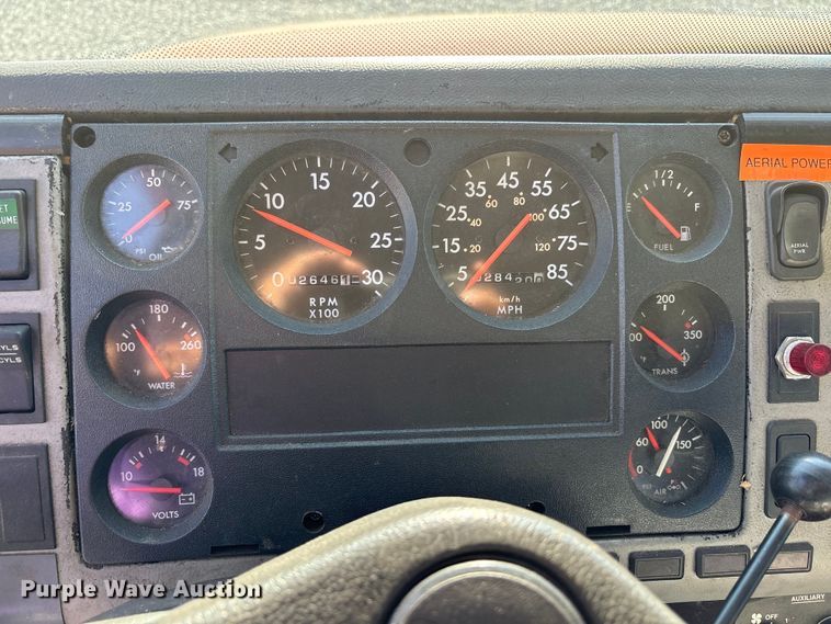 image for item YA1212 2000 Freightliner FL112 tractor-drawn aerial fire truck