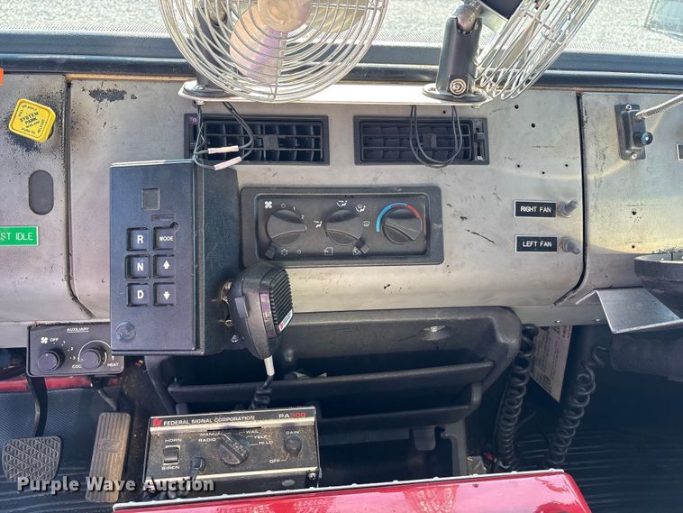 image for item YA1212 2000 Freightliner FL112 tractor-drawn aerial fire truck