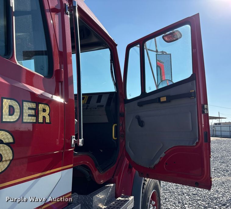 image for item YA1212 2000 Freightliner FL112 tractor-drawn aerial fire truck