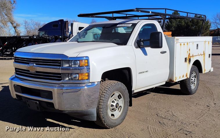 image for item YA1402 2016 Chevrolet Silverado 2500HD utility bed pickup truck