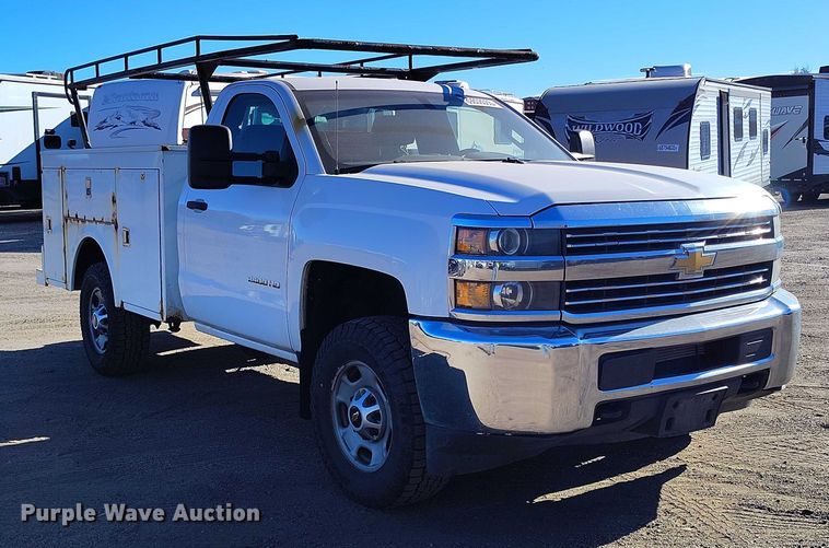 image for item YA1402 2016 Chevrolet Silverado 2500HD utility bed pickup truck